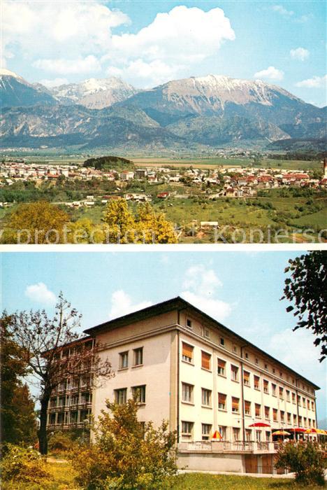Radovljica Gorenjska Hotel Grajski Dvor Panorama Gebirge