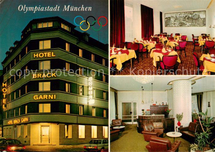 Muenchen Bayern Hotel Brack Restaurant Empfang Gaestewerbung Konrad Werbeverlag