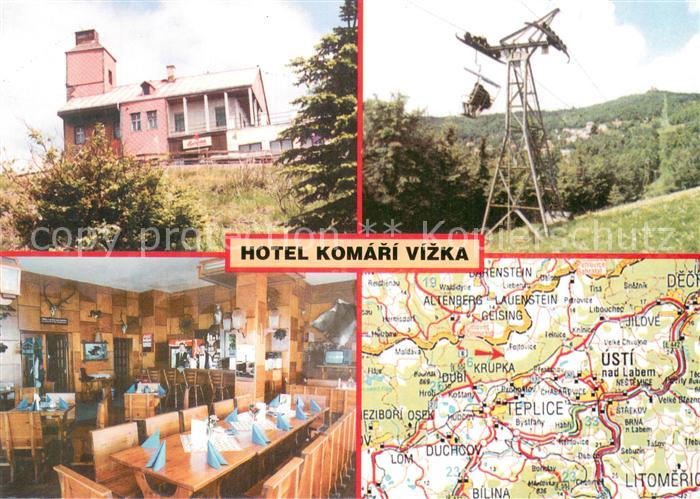 Krupka Hotel Komari Vizka Restaurant Sessellift Landkarte