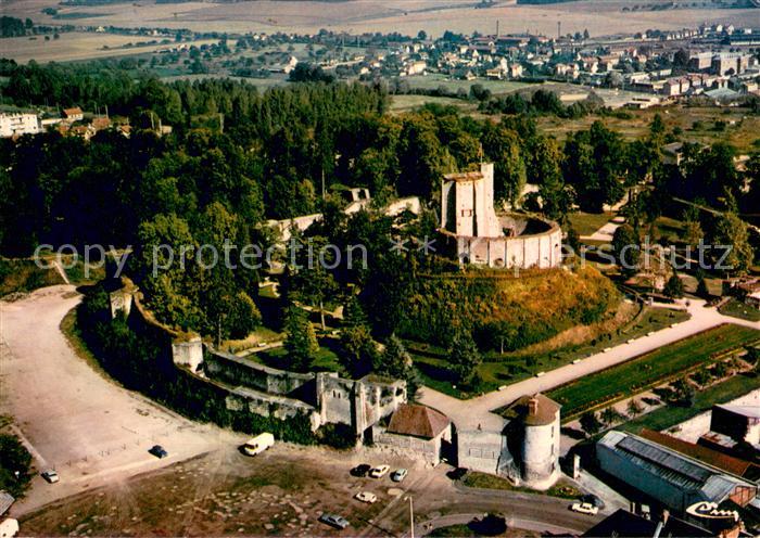 Gisors Eure Chateau XIe au XIIIe siècles vue aérienne