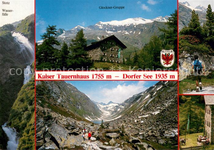 Kals Grossglockner Durch das Dorfertal zum Kalser Tauernhaus Wasserfaelle Bergwa