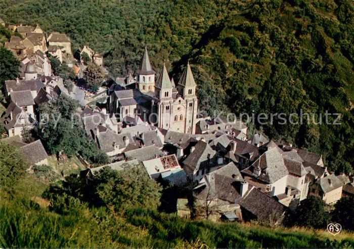 Conques Aveyron Vue Generale