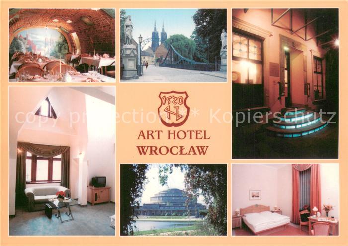 Wroclaw Art Hotel Gastraeume Zimmer Bruecke Treppe