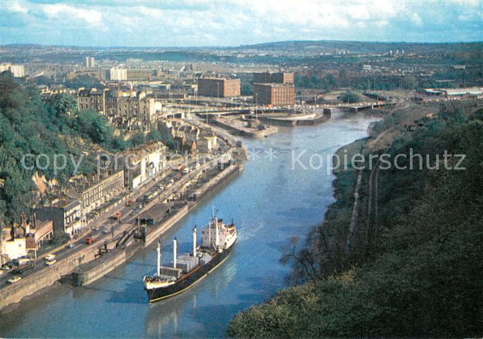Bristol UK River Avon from Clifton Suspension Bridge