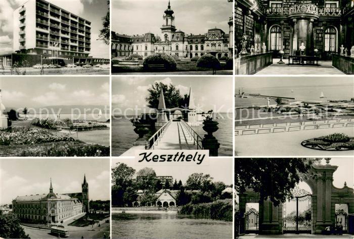 Keszthely Orts und Teilansichten Kirchen Schloss Eingangstor