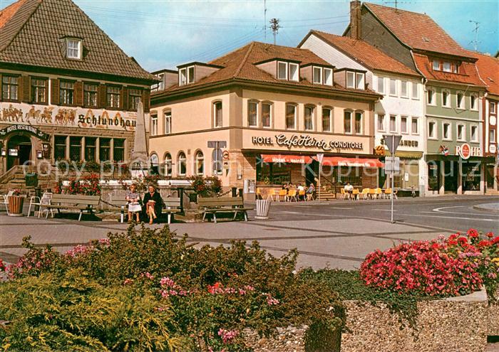 Bad Koenigshofen Marktplatz mit Schlundhaus