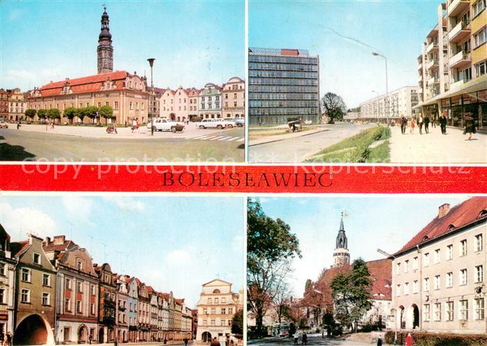 Boleslawiec Bunzlau Ratusz Ulica Adama Asnyka Zabytkowe kamieniczki w Rynku Plac