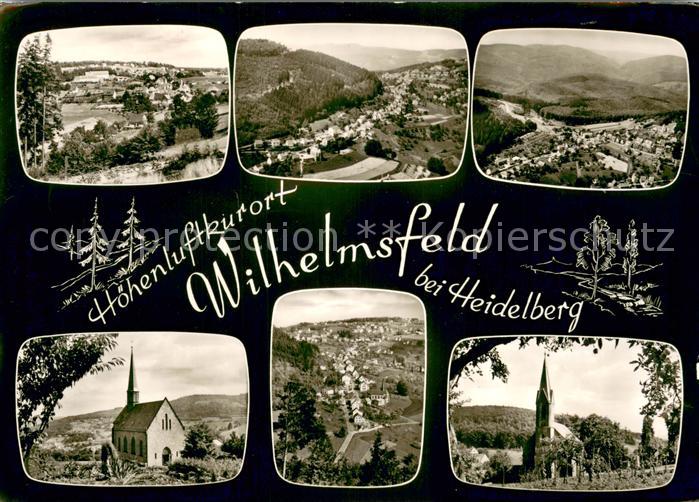 Wilhelmsfeld Panorama Kirchen