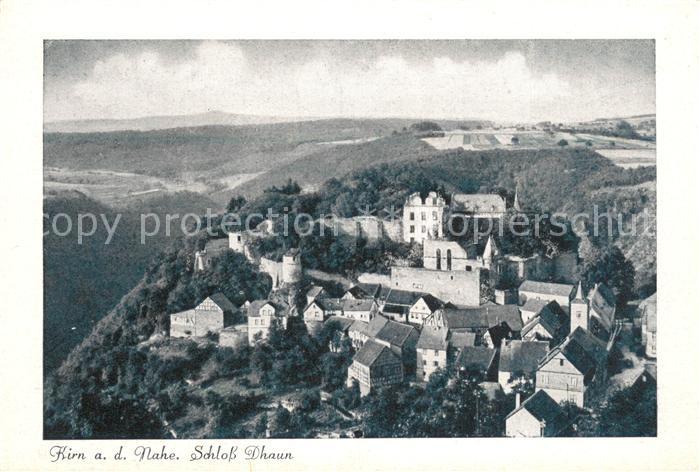 Kirn Nahe Schloss Dhaun Fliegeraufnahme