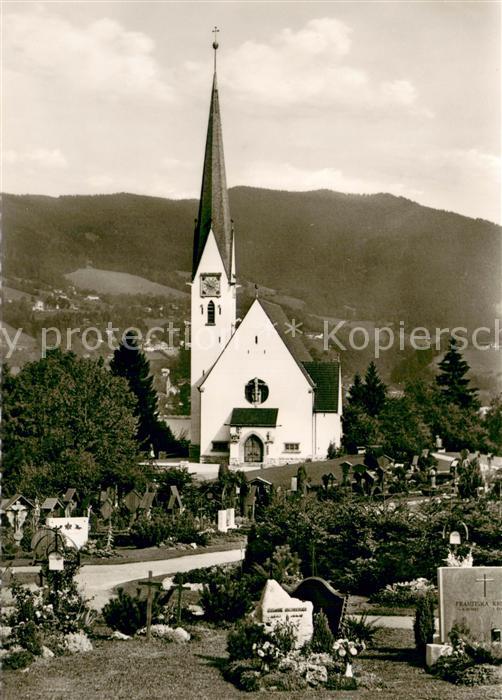 Bad Wiessee Tegernsee Kath Pfarrkirche Mariae Himmelfahrt mit Bergfriedhof