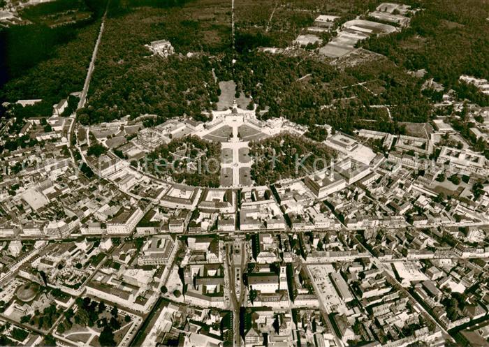 Karlsruhe Baden Schloss Fliegeraufnahme