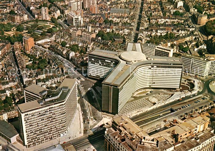 Bruessel Bruxelles Gebaeude der EG Fliegeraufnahme