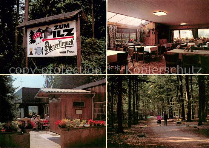 Barmstedt Gaststaette Zum Pilz Veranda mit Gartenterrasse