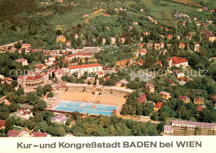 Baden Wien Kur und Kongressstadt Fliegeraufnahme