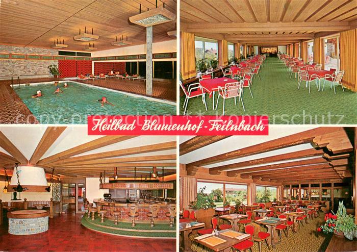 Bad Feilnbach Heilbad Blumenhof Hallenbad Speisesaal Bar