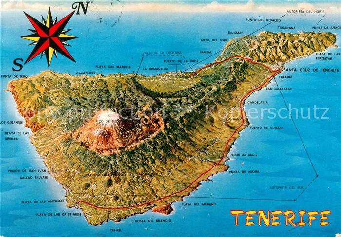Tenerife Inselkarte