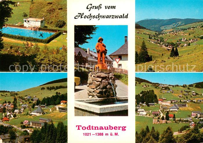 Todtnauberg Schwarzwald BW Teilansichten Schwimmbad Brunnen