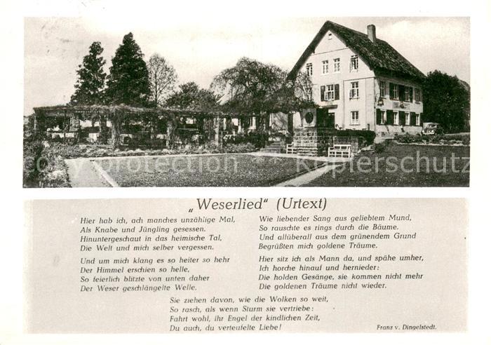 Todenmann Gasthaus Pension Reese Weserlied