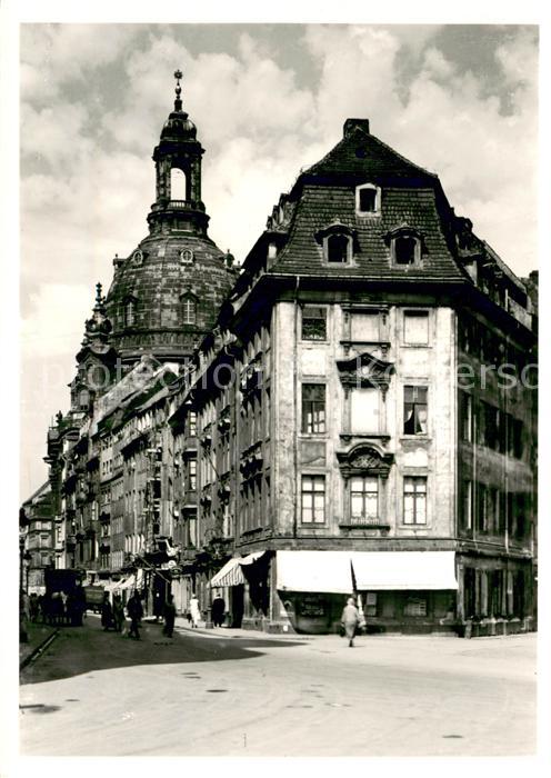 DRESDEN Elbe Frauenkirche vor der Zerstoerung Repro