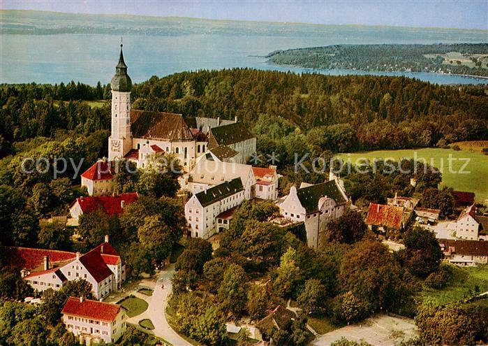 Kloster Andechs am Ammersee Fliegeraufnahme