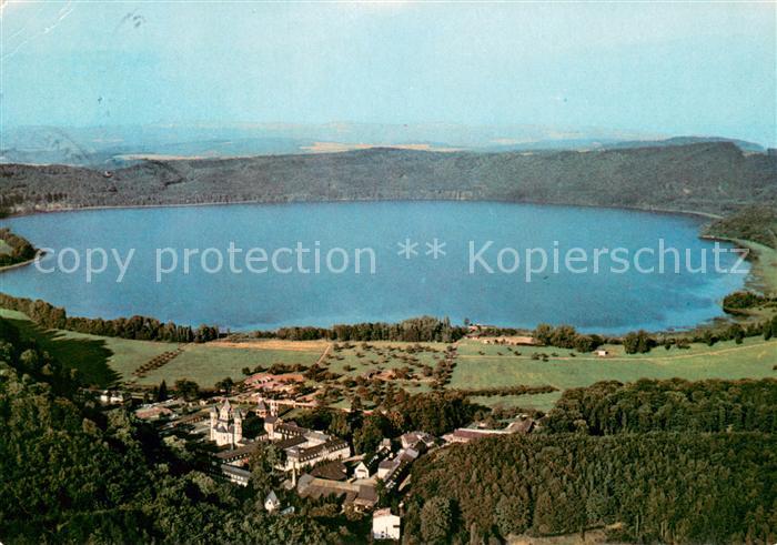 Maria Laach Glees Abtei Laacher See Fliegeraufnahme