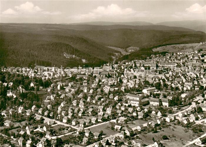 FREUDENSTADT BW Hoehenluftkurort im Schwarzwald Fliegeraufnahme