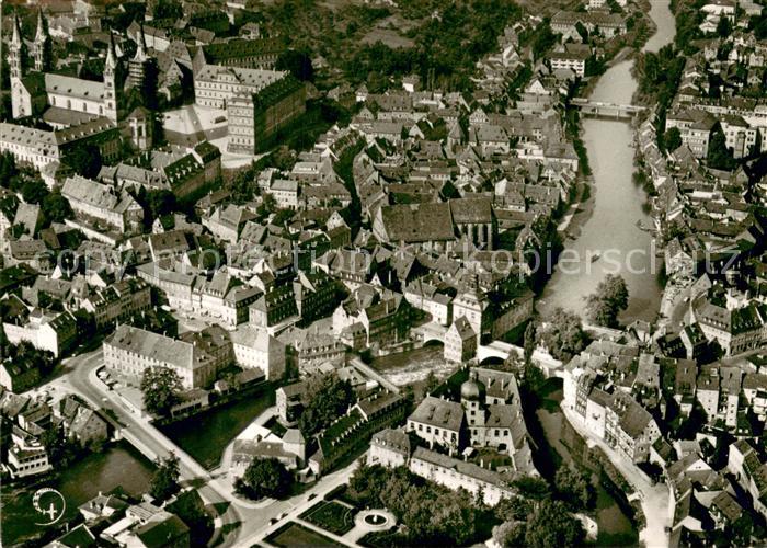 Bamberg Domplatz Brueckenrathaus Kleinvenedig Fliegeraufnahme