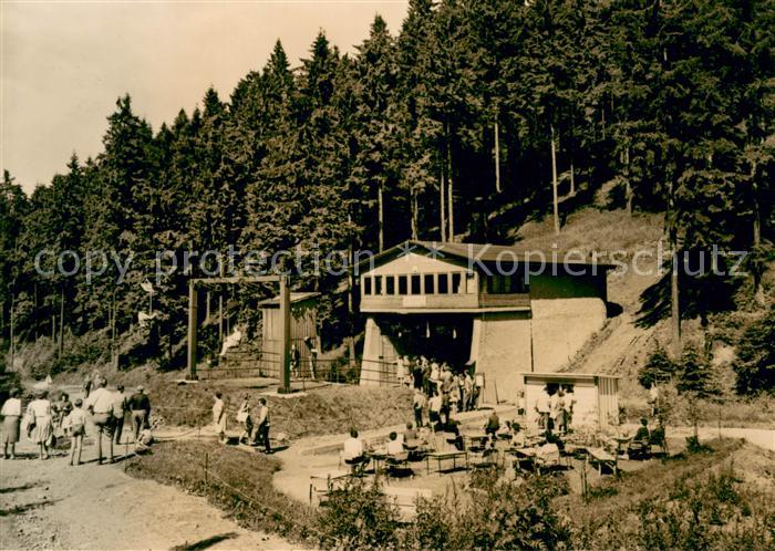 Oberhof Thueringen Schanze am Rennsteig Liftstation