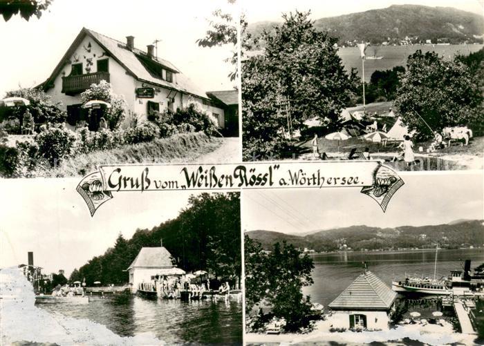 Auen Woerthersee Gasthof Pension Cafe Weisses Roessl Campingplatz