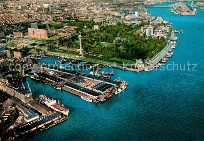 Rotterdam Panorama mit Euromast Fliegeraufnahme