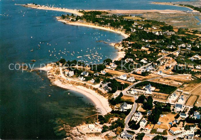 Quimiac Plage de Lenneguy Port de Toul-Ru Plages Pointe de Merquel vue aérienne