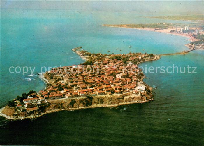 Nessebyr Nessebre Nessebar Halbinsel Fliegeraufnahme