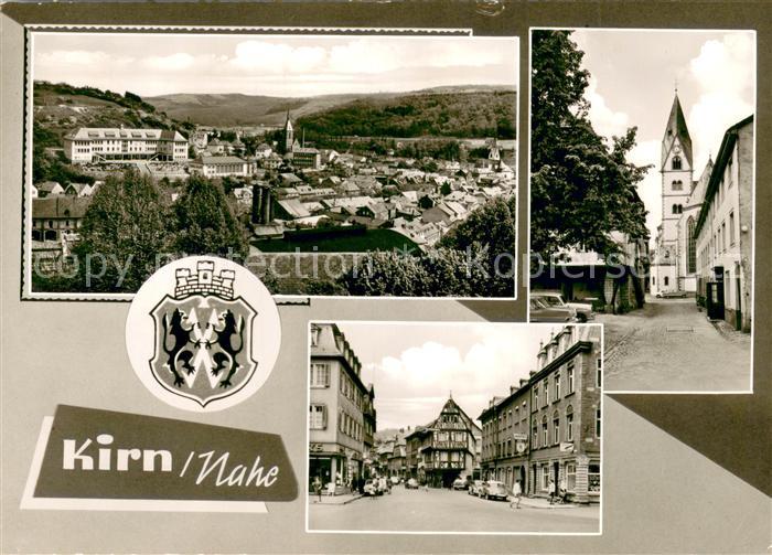 Kirn Nahe Stadtpanorama Motive Innenstadt Kirche Wappen