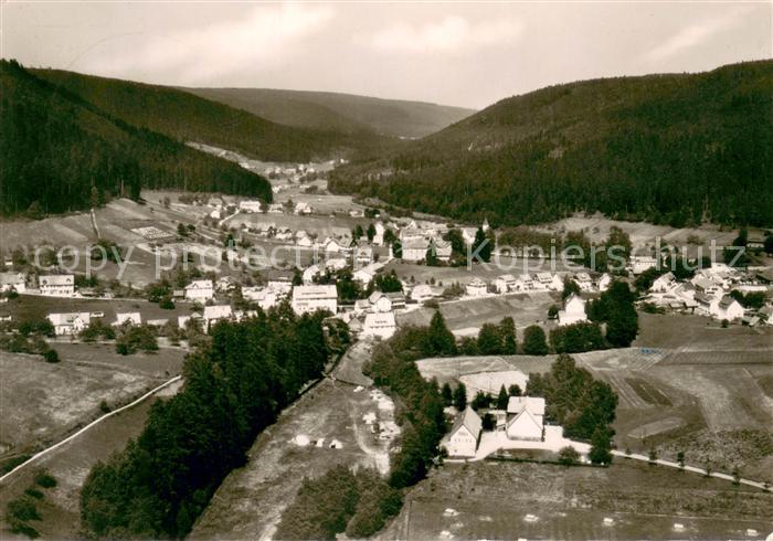 Enzkloesterle Luftkurort Schwarzwald Fliegeraufnahme
