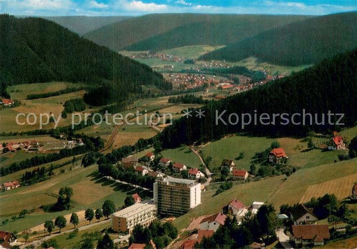 Baiersbronn Schwarzwald Eurotel Hotel Luftkurort Wintersportplatz Fliegeraufnahm