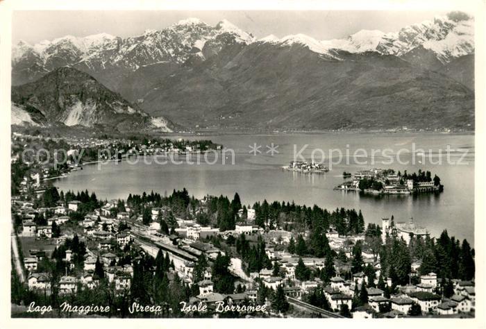 Stresa Lago Maggiore Isole Borromel Panorama