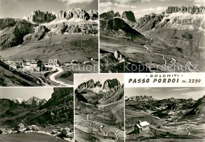 Passo Pordoi Dolomiten Panorama Teilansichten