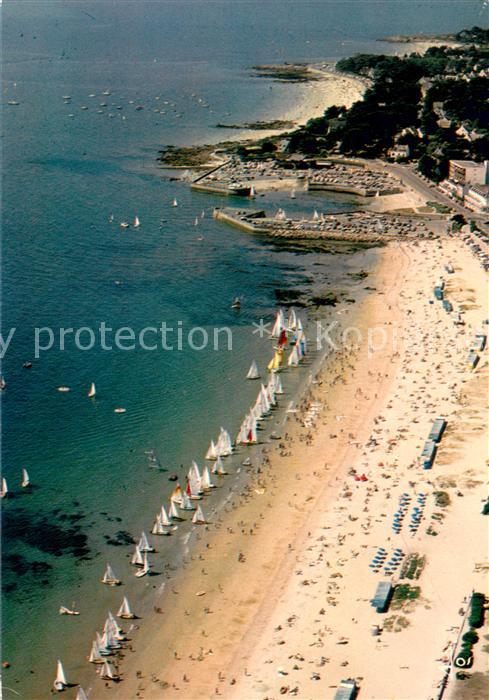 Carnac 56 La grande plage et le centre nautique Vue aerienne