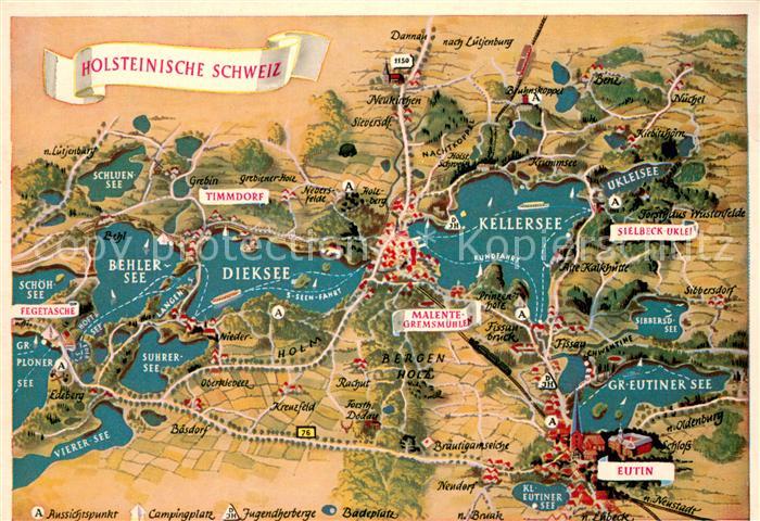 Holsteinische Schweiz Gebietskarte