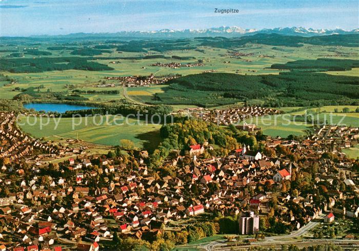 Leutkirch Fliegeraufnahme mit Zugspitze