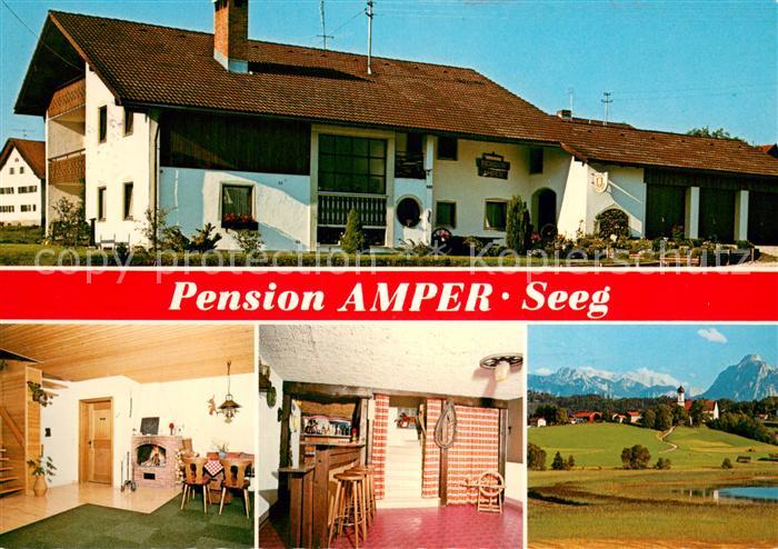 Seeg Pension Amper Gastraum Bar Panorama