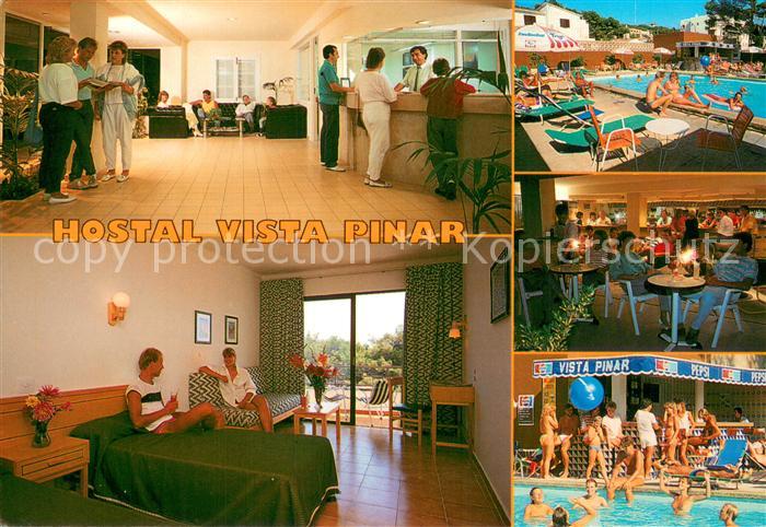 Cala Ratjada Mallorca Hostal Vista Pinar Rezeption Zimmer Pool Bar