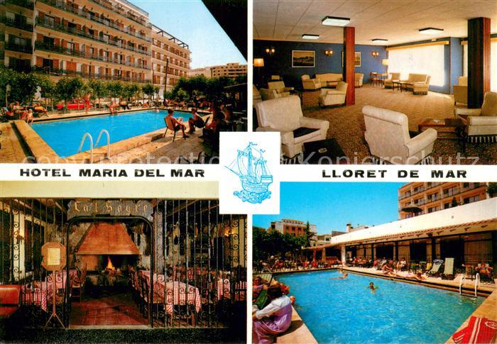 Lloret de Mar Hotel Maria del Mar Foyer Pool Gastraum