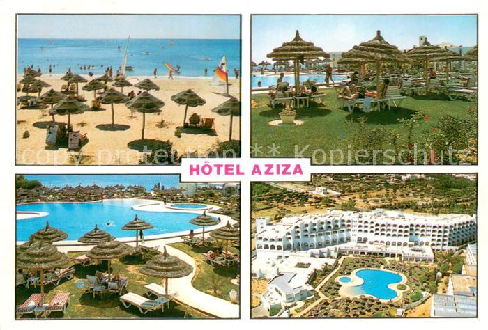 Hammamet Hotel Aziza Strand Fliegeraufnahme