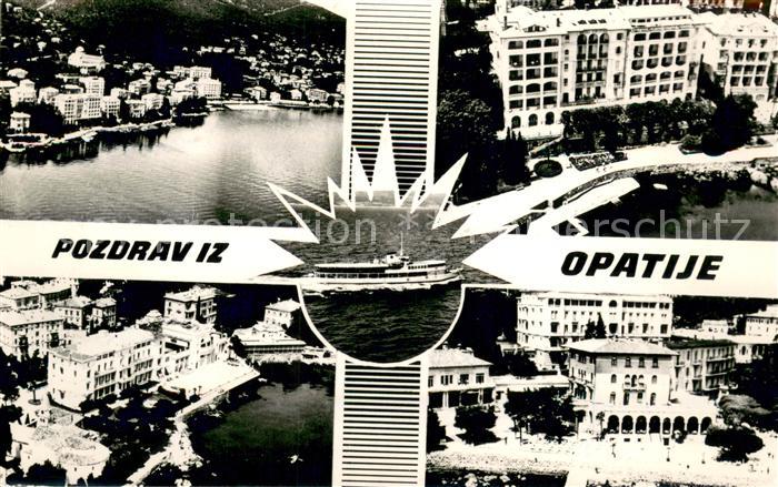 Opatija Abbazia Fliegeraufnahmen Teilansichten