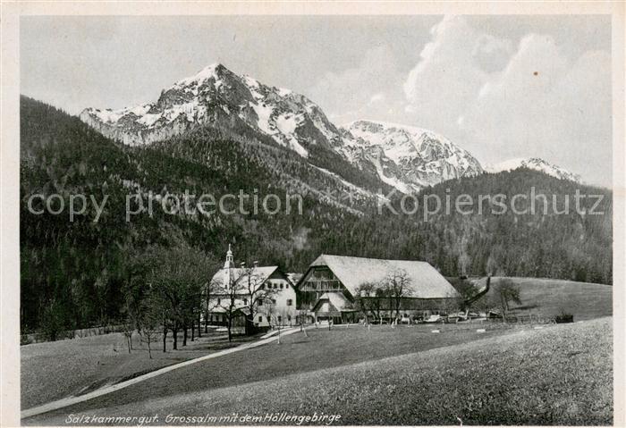 Salzkammergut Region Grossalm mit Hoellengebirge