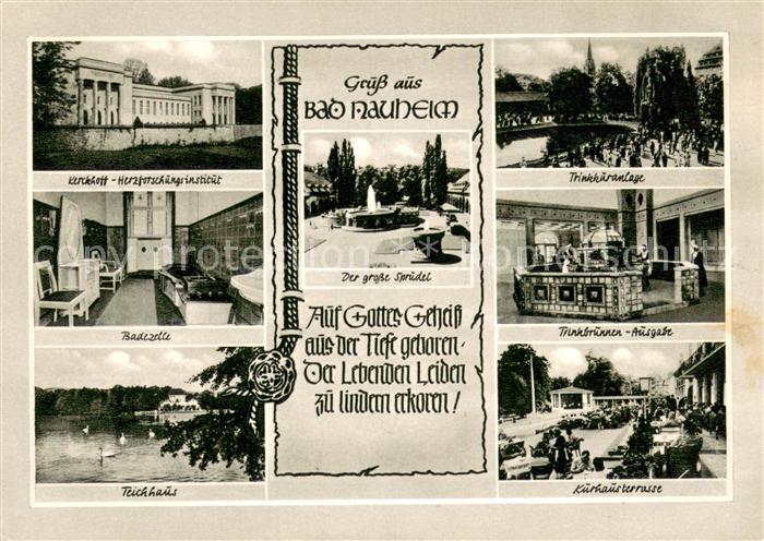 Bad Nauheim Kerckhoff Herzforschungsinstitut Trinkkuranlage Badezelle Trinkbrunn