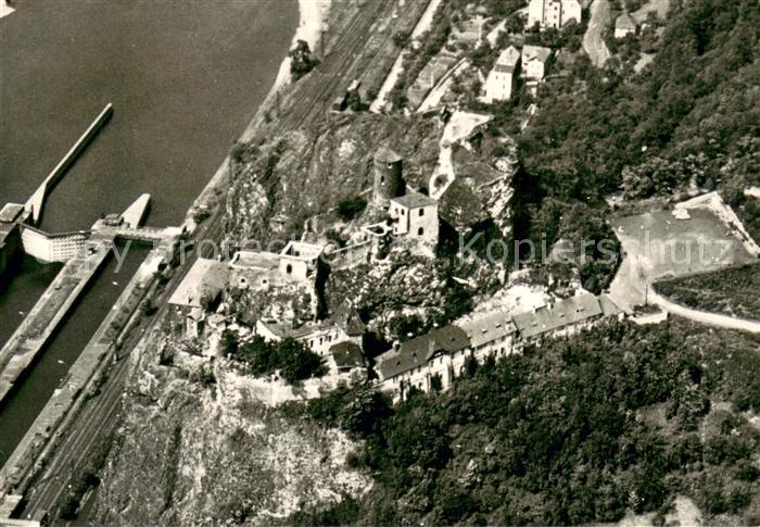 Usti nad Labem Aussig Hrad Strekov Fliegeraufnahme