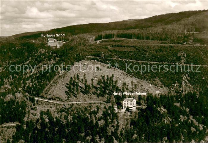 Sand Buehl Hotel Restaurant Wiedenfelsen Kurhaus Sand Fliegeraufnahme