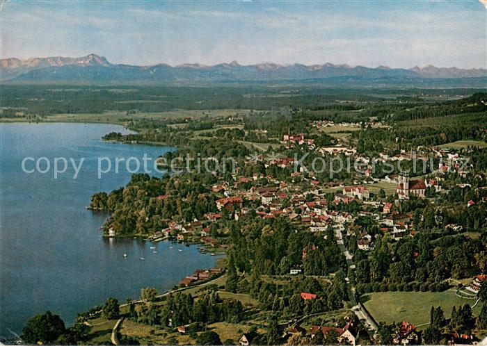 Tutzing Starnberger See Fliegeraufnahme